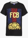 Fc Barcelona Black T Shirt Boys