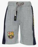 Fc Barcelona Grey Melange Shorts Boys