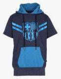 Fc Barcelona Navy Blue Hoodie Boys