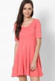 Femella Calypso Coral Fit & Flare Dress Women