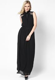 Femella Draped Maxi With Lace Back Women