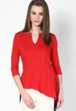 Femella High Risk Red Asymmetric Top Women