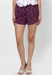 Femella Multi Elasticated Front Overlap Shorts Women