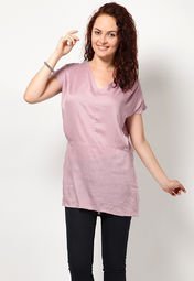 Femella Sleeve Less Purple Tunics Women