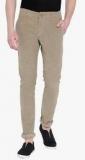 Fever Beige Textured Chinos Men