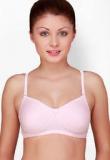 Floret Pink Solid Bra Women