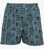 Flying Machine Blue Printed Boxer men