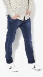 Flying Machine Blue Washed Low Rise Slim Fit Jeans men