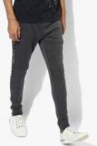 Flying Machine Dark Grey Printed Regular Fit Joggers Men