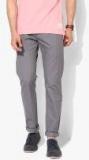 Flying Machine Grey Solid Super Slim Fit Chinos men