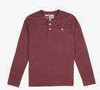 Flying Machine Maroon Solid Round Neck T Shirt Boys