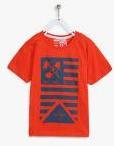 Flying Machine Orange T Shirt Boys