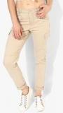 Forever 21 Beige Solid Regular Fit Chinos women