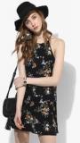 Forever 21 Black Coloured Printed Shift Dress women