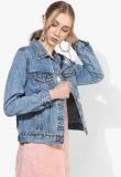 Forever 21 Blue Washed Winter Jacket Women