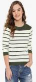 Forever 21 Cream Striped Sweaters Women