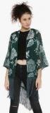 Forever 21 Green Printed Shrug Women