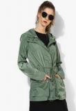 Forever 21 Green Solid Summer Jacket Women