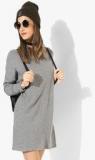 Forever 21 Grey Coloured Solid Shift Dress Women