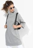 Forever 21 Grey Melange Solid Tunic Women