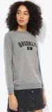 Forever 21 Grey Printed Sweatshirt women