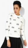 Forever 21 Off White Printed Sweatshirt Women