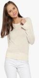 Forever 21 Off White Solid Sweater Women