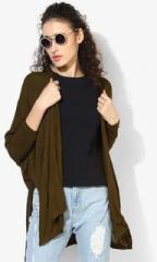 Forever 21 Olive Solid Shrug women