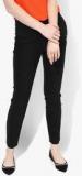 Forever New Black Solid Chinos Women