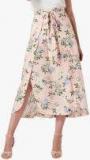 Forever New Pink Printed A Line Skirt women