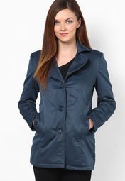 Fort Collins Aqua Blue Full Sleeve Jacket Women