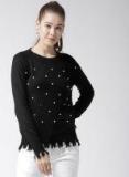 Fort Collins Black Embellished Pullover Women