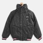 Fort Collins Black Printed Bomber Jacket Boys