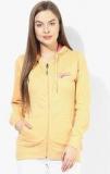 Fort Collins Peach Solid Hoodies Women