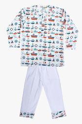 Frangipani Kids Multi Colored Night Suit boys