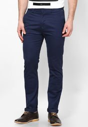 Freecultr Navy Blue Casual Trouser men