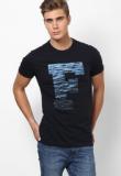 French Connection Blue Round Neck T Shirt Men