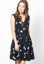 French Connection Blue Sleeveless Dress Women