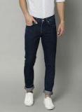 French Connection Blue Slim Fit Mid Rise Clean Look Stretchable Jeans Men