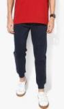 French Connection Navy Solid Joggers Men