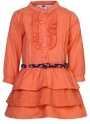 Fs Mini Klub Orange Party Dress Girls