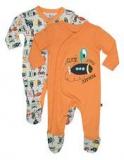 Fs Mini Klub Pack Of 2 Orange Night Suits Boys