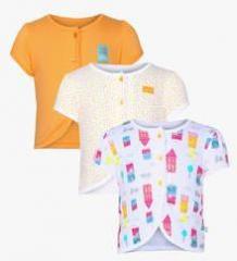 Fs Mini Klub Pack Of 3 Multicoloured Casual Tops girls