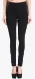 Fungus Black Solid Jeggings Women