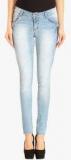 Fungus Light Blue Mid Rise Slim Jeans women