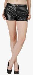 Fuziv Black Solid Short women