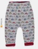 Gap Baby Boys Grey Melange Printed Reversible Pull On Pants Boys