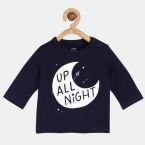 GAP Baby Boys' Navy Blue Printed T Shirt