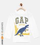 Gap Baby Boys' Off White Graphic Print T Shirt Boys