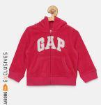 Gap Baby Girls' Pink Printed Logo Hoodie Sweatshirt girls